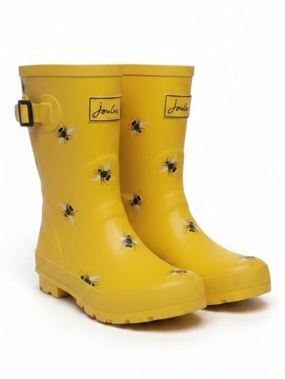 Joules Yellow Bee Print Rain Boots